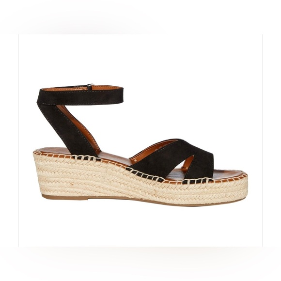 FRANCI SARTO PENNE ESPADRILLE WEDEGE SUEDE SANDAL 9.5 MEDIUM - Picture 8 of 9